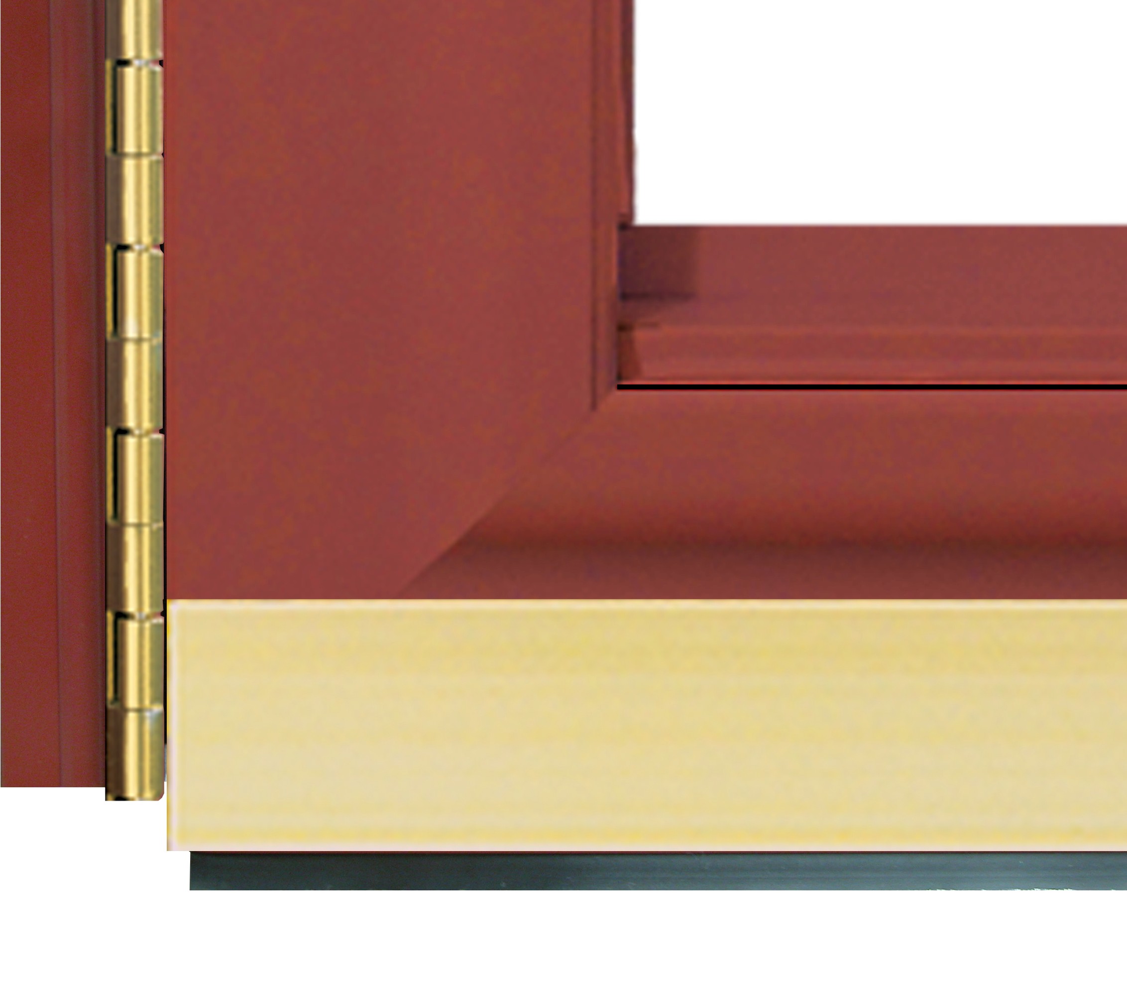 Provia Spectrum Aluminum Storm Door - 1 1/2" Brass-look Bottom Expander